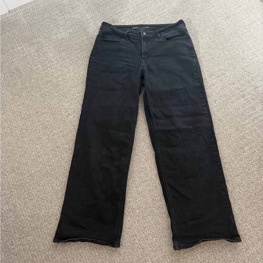 Old Navy Women's Wide Leg Black Jeans